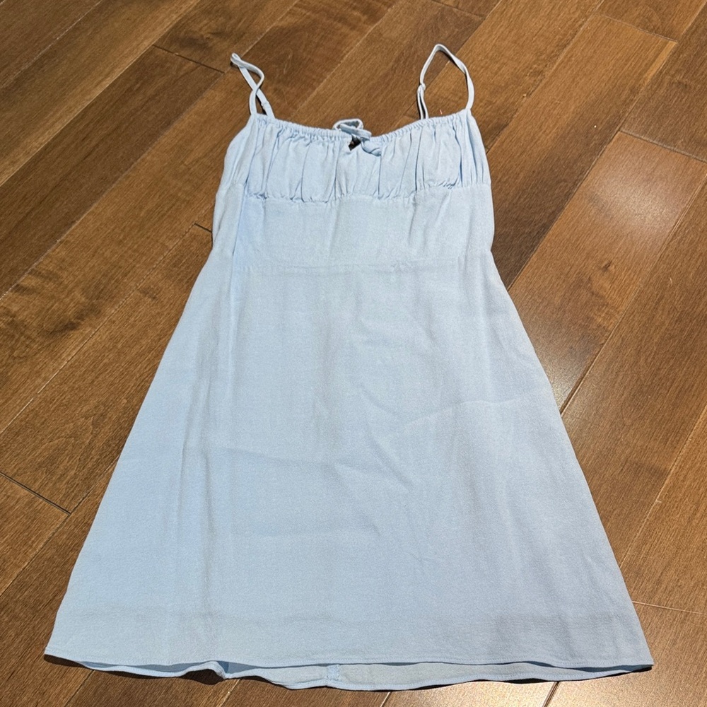 Sunday Best Sky Blue Textured Dress